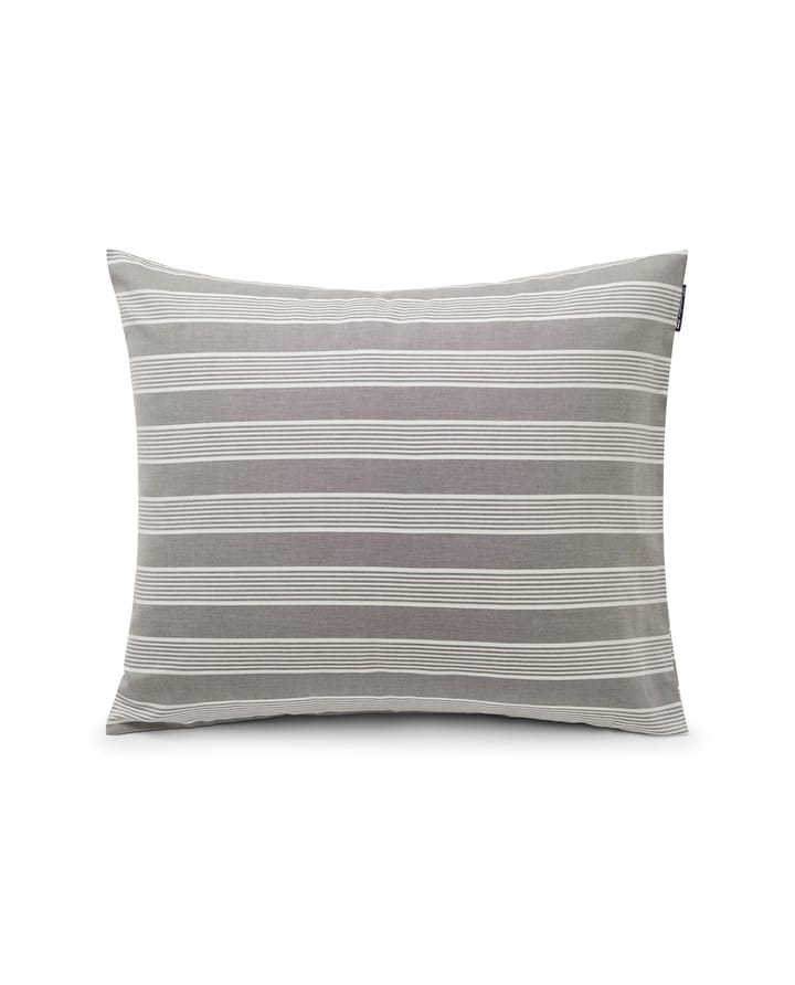 Striped Lyocell Cotton ピローケース 50x60 cm, Grey-white Lexington | レキシントン