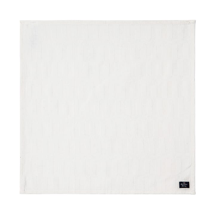 White ジャガードコットン ナプキン 50x50 cm, White Lexington | レキシントン