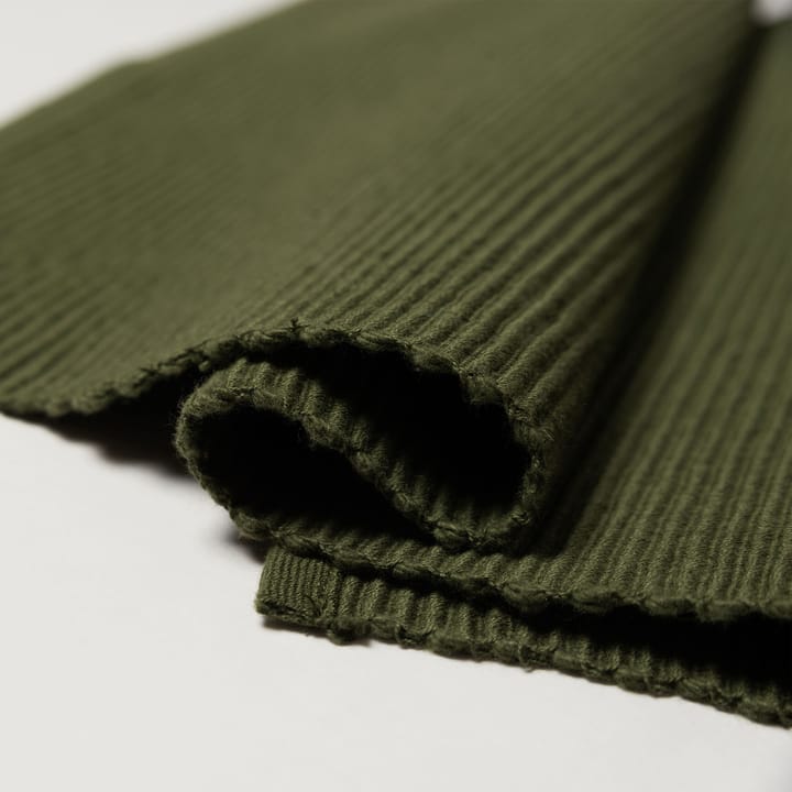 Uni ランチョンマット 35x46 cm 4枚 - Dark olive green - Linum | リナム