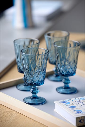 Sorrento ワイングラス 29 cl 4本セット - Blue - Lyngby Glas