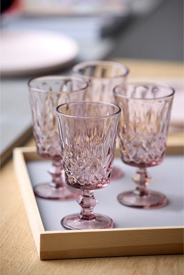 Sorrento ワイングラス 29 cl 4本セット - Pink - Lyngby Glas