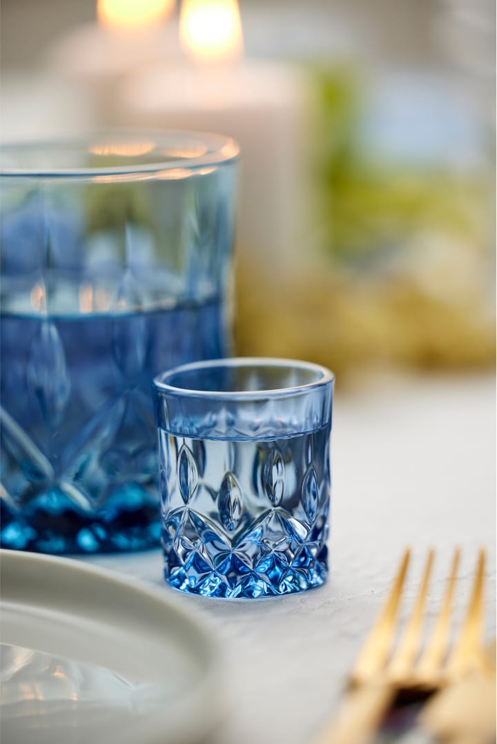 Sorrento ショットグラス 4 cl 4本セット - Blue - Lyngby Glas