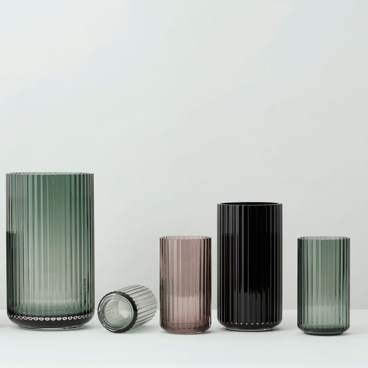 Lyngby 花瓶 グラス バーガンディー - 20 cm - Lyngby Porcelæn | リュンビューポーセリン