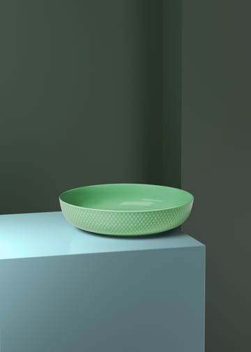 Rhombe サービングボウル Ø28 cm - Green - Lyngby Porcelæn | リュンビューポーセリン