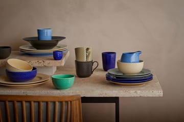 Rhombe Earth ランチプレート Ø21 cm - Moss - Lyngby Porcelæn | リュンビューポーセリン