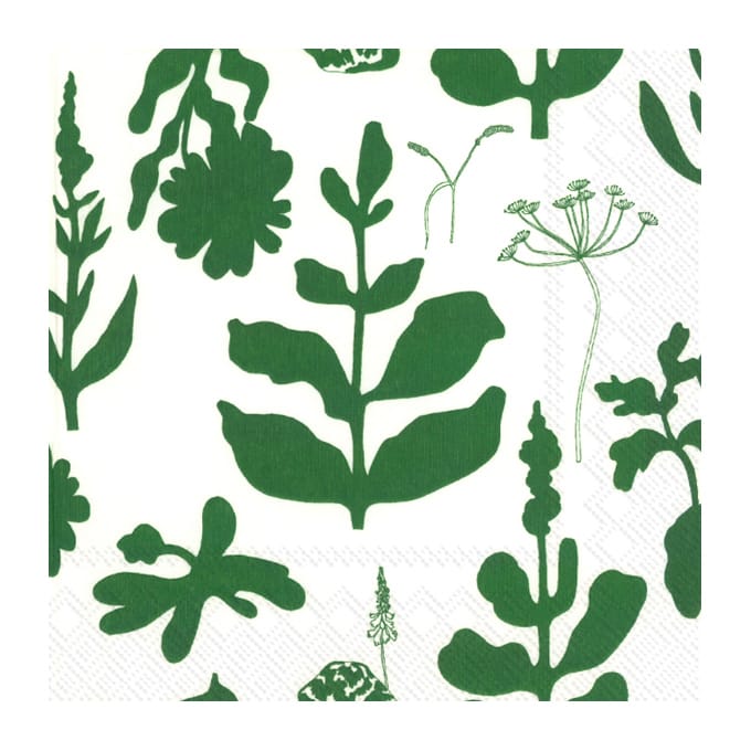 Elokuun Varjot ナプキン 33x33 cm 20枚セット, Green Marimekko | マリメッコ