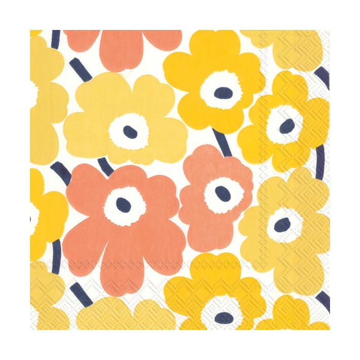 Mini Unikko ナプキン 20枚セット - Yellow - Marimekko | マリメッコ