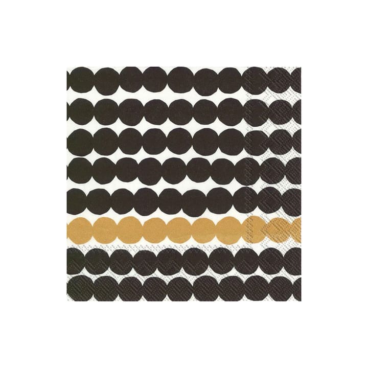 Räsymatto ナプキン 33x33 cm 20枚セット - black-gold - Marimekko | マリメッコ