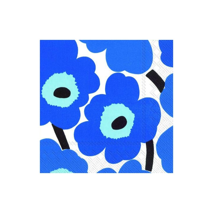 Unikko ナプキン 33x33 cm 20枚セット - blue - Marimekko | マリメッコ