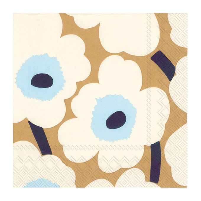 Unikko ナプキン 33x33 cm 20枚セット - Cream gold - Marimekko | マリメッコ