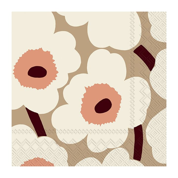 Unikko ナプキン 33x33 cm 20枚セット - Cream - Marimekko | マリメッコ