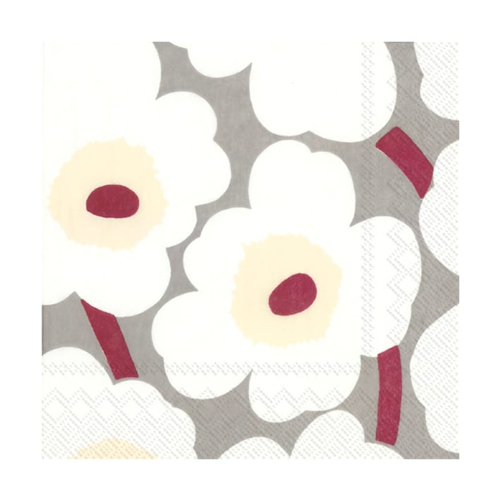 Unikko ナプキン 33x33 cm 20枚セット - Cream - Marimekko | マリメッコ