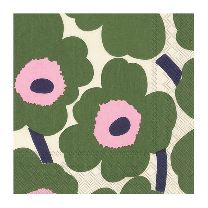 Unikko ナプキン 33x33 cm 20枚セット - Dark green - Marimekko | マリメッコ