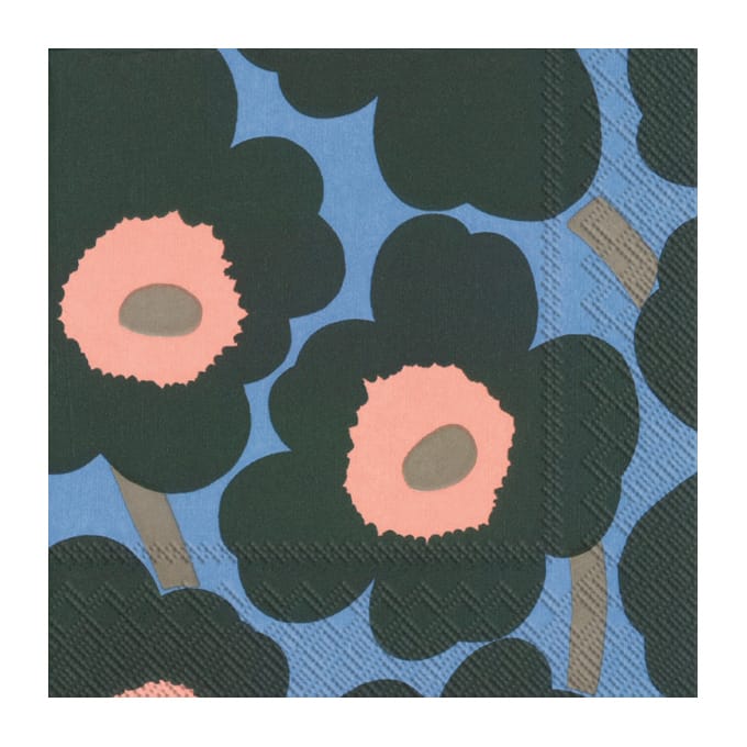 Unikko ナプキン 33x33 cm 20枚セット - Green-blue - Marimekko | マリメッコ