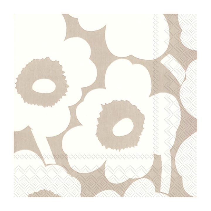 Unikko ナプキン 33x33 cm 20枚セット - Linen-cream - Marimekko | マリメッコ