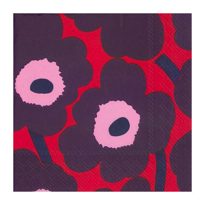 Unikko ナプキン 33x33 cm 20枚セット - Red-blue - Marimekko | マリメッコ