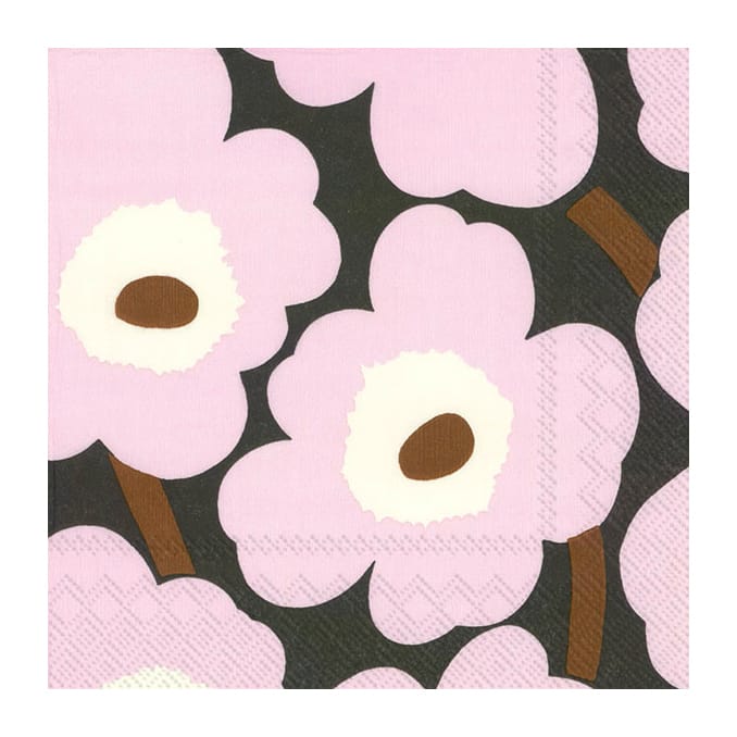 Unikko ナプキン 33x33 cm 20枚セット - Rose - Marimekko | マリメッコ