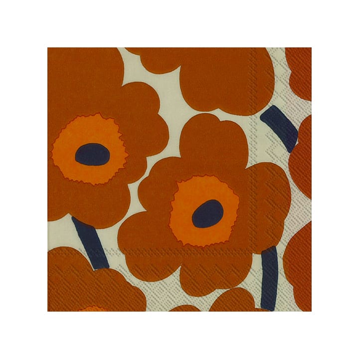 Unikko ナプキン 33x33 cm 20枚セット - terracotta - Marimekko | マリメッコ