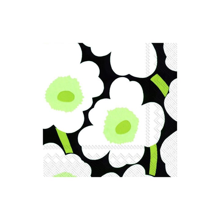 Unikko ナプキン 33x33 cm 20枚セット - white-black - Marimekko | マリメッコ