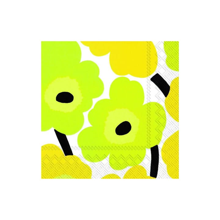 Unikko ナプキン 33x33 cm 20枚セット - yellow - Marimekko | マリメッコ