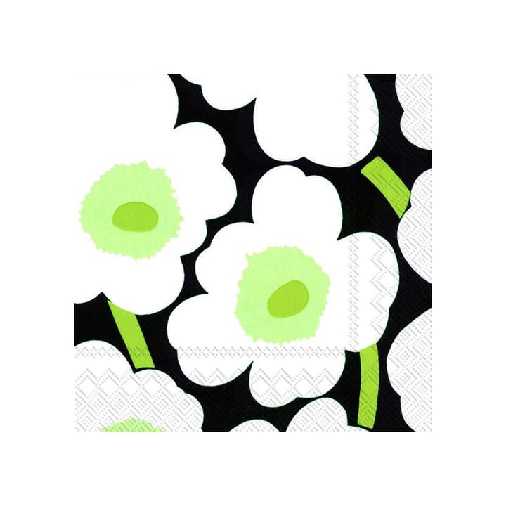 Unikko ナプキン 40x40 cm 20枚セット - black - Marimekko | マリメッコ