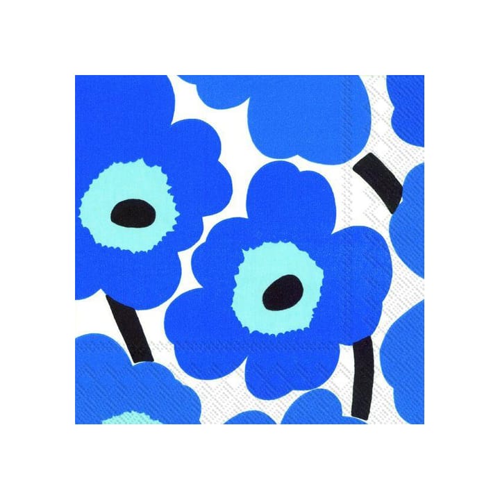 Unikko ナプキン 40x40 cm 20枚セット - blue - Marimekko | マリメッコ