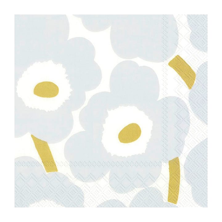 Unikko ナプキン 40x40 cm 20枚セット - White-silver - Marimekko | マリメッコ