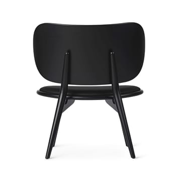 The ラウンジチェア ラウンジチェア - leather black, black stained beech stand - Mater