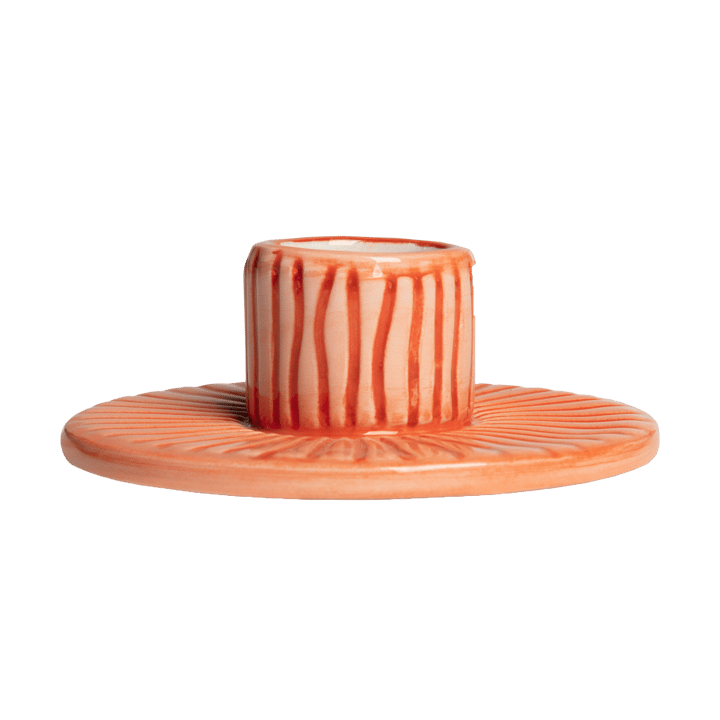 Stripes キャンドルスティック Ø8 cm - Orange - Mateus | マテュース