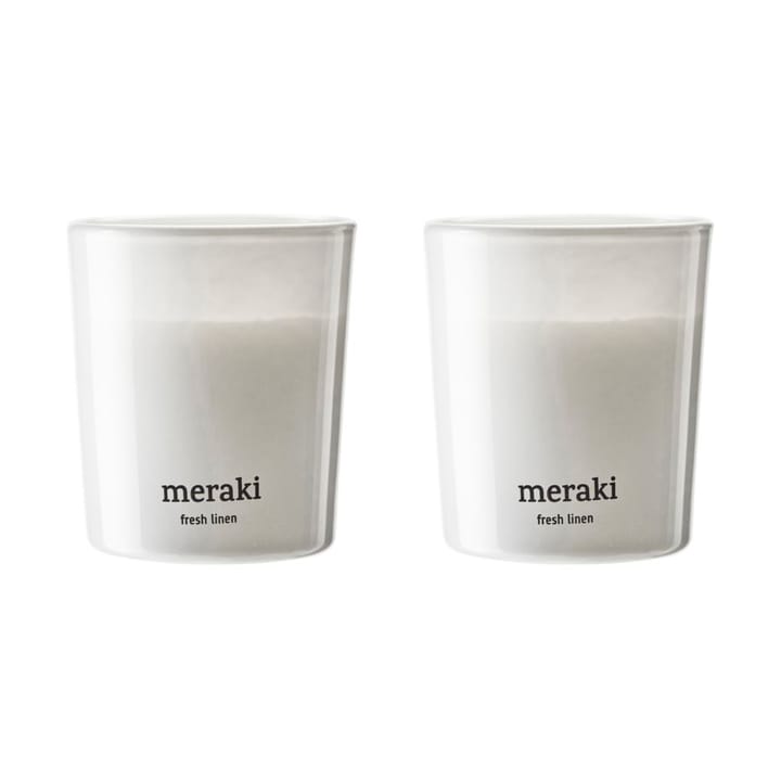 Meraki アロマキャンドル 12時間 2個 - Fresh Linen - Meraki | メラキ