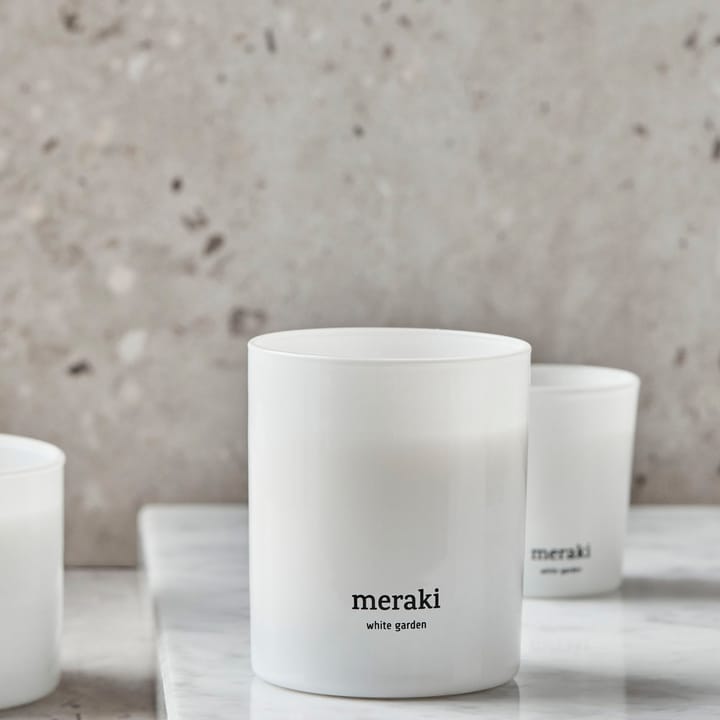 Meraki アロマキャンドル 35時間, White garden Meraki | メラキ