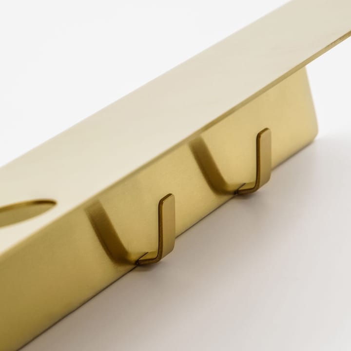 Meraki  ボトルハンガー＆フック付きシェルフ - Brushed brass finish - Meraki | メラキ