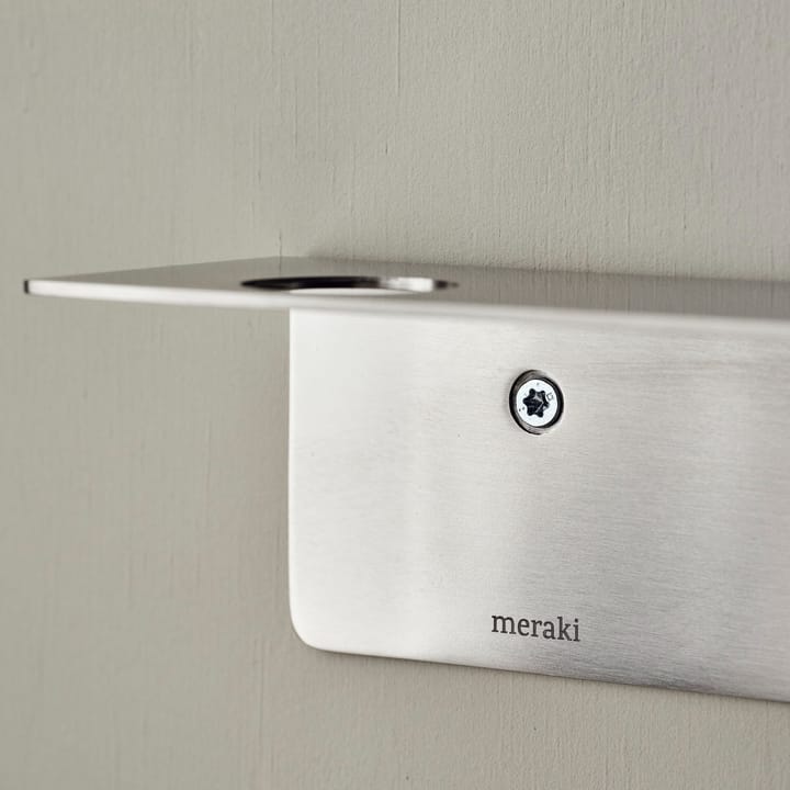 Meraki  ボトルハンガー＆フック付きシェルフ, Brushed steel Meraki | メラキ