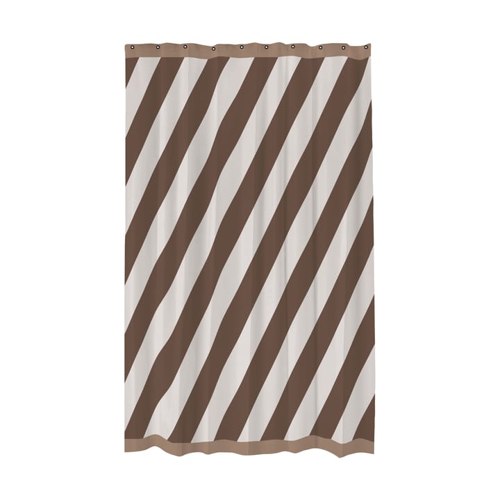 Diagonal シャワーカーテン 150x200 cm - Chocolate - Mette Ditmer | メッテ ディトマー