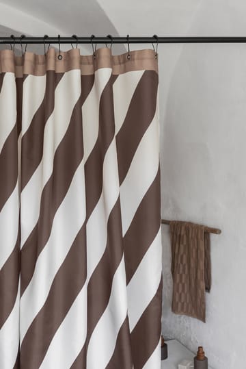 Diagonal シャワーカーテン 150x200 cm - Chocolate - Mette Ditmer | メッテ ディトマー