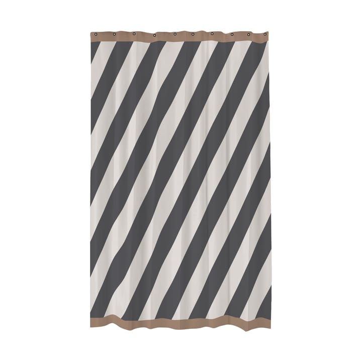 Diagonal シャワーカーテン 150x200 cm - Dark grey - Mette Ditmer | メッテ ディトマー