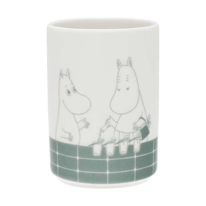 ムーミン 歯ブラシホルダー, Bath time green-white Moomin Arabia | ムーミン アラビア