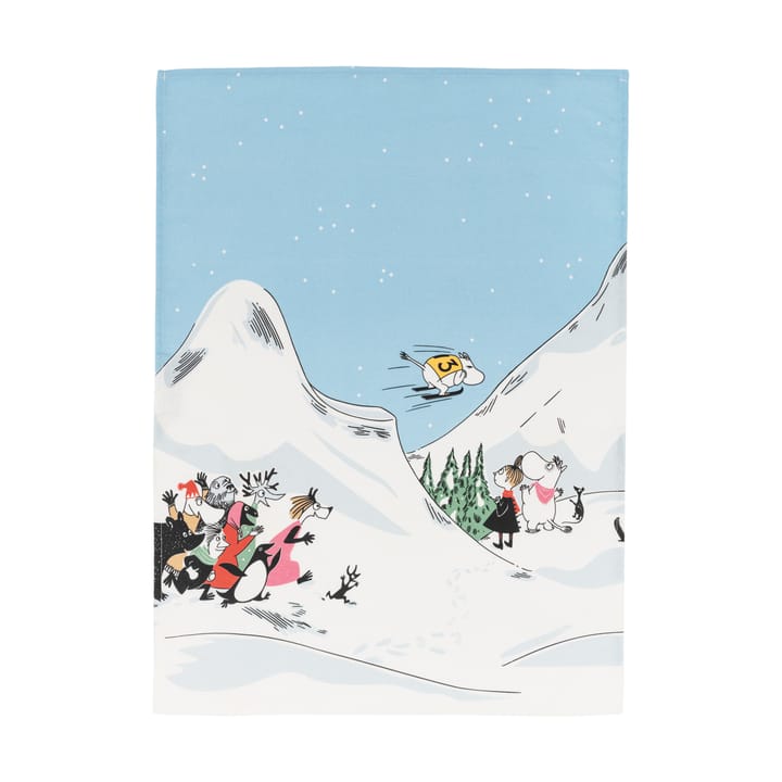 ムーミン キッチンタオル Ski jumping - 50x70 cm - Moomin Arabia | ムーミン アラビア