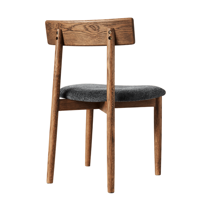 Tetra チェア with padded seat, Granite coloured fabric-dark oiled oak MUUBS | ムーブス