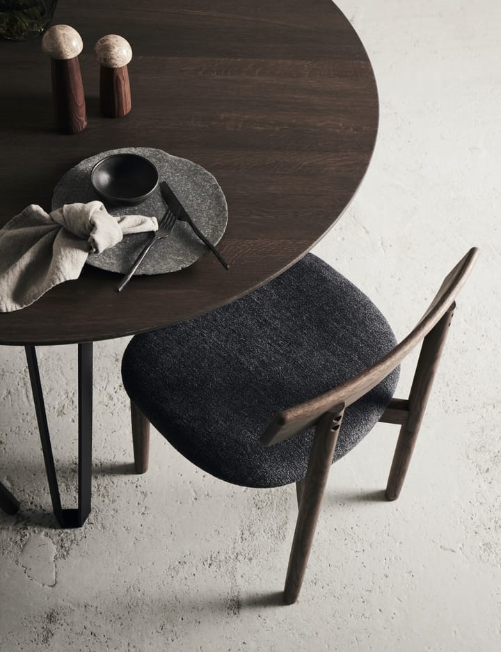 Tetra チェア with padded seat, Granite coloured fabric-dark oiled oak MUUBS | ムーブス