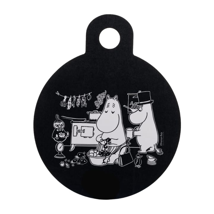 Chop and Serve In the Kitchen トレイ Ø20 cm, Black Muurla | ムールラ