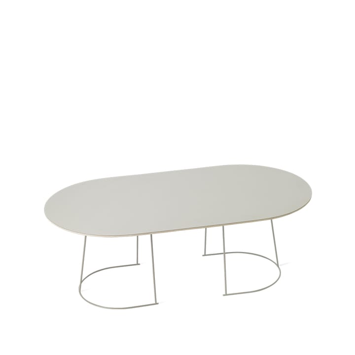 Airy コーヒーテーブル oval - Grey, nanolaminate, large - Muuto | ムート