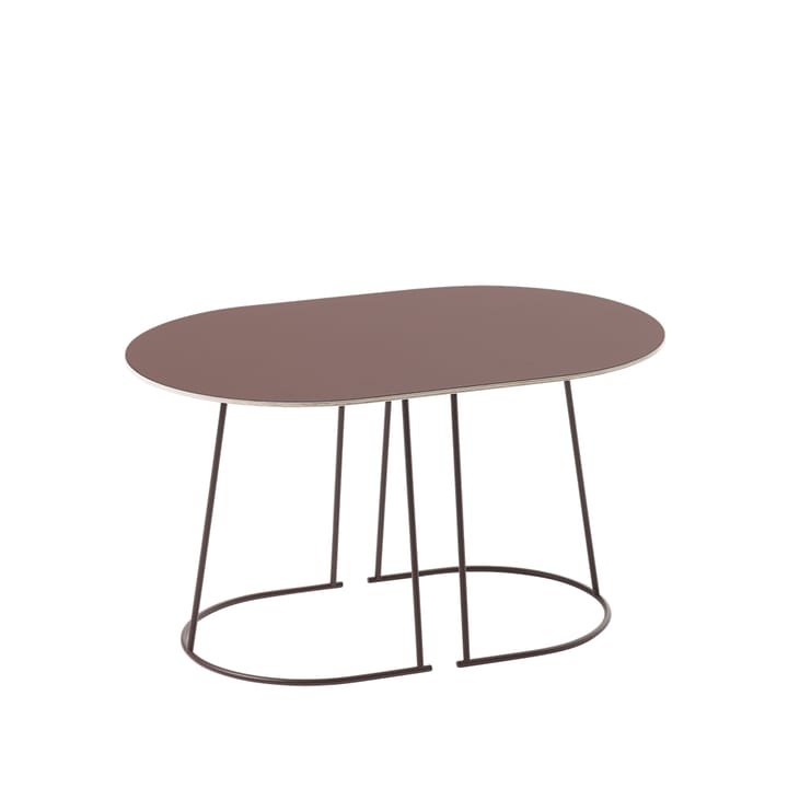 Airy コーヒーテーブル oval - Plum, nanolaminate, small - Muuto | ムート