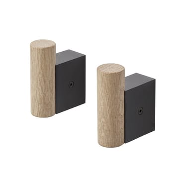 Attach フック 2個セット - Oak-black - Muuto | ムート