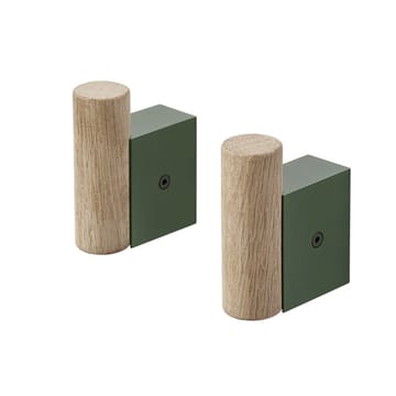 Attach フック 2個セット - Oak-dark green - Muuto | ムート