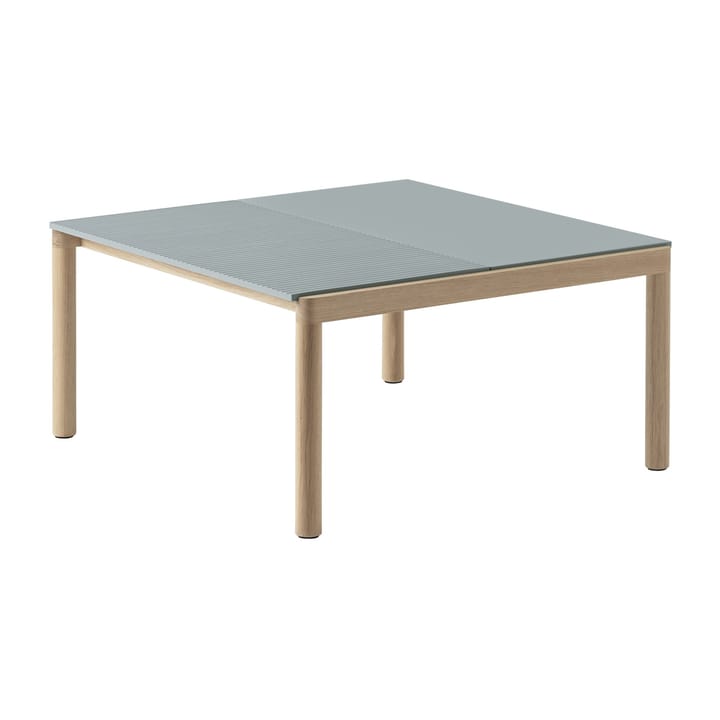 Couple 1 Plain-1 Wavy コーヒーテーブル 80x84x40 cm - Pale blue-oak - Muuto | ムート