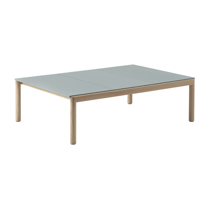 Couple 3 Plain コーヒーテーブル 120x84x35 cm - Pale blue-oak - Muuto | ムート