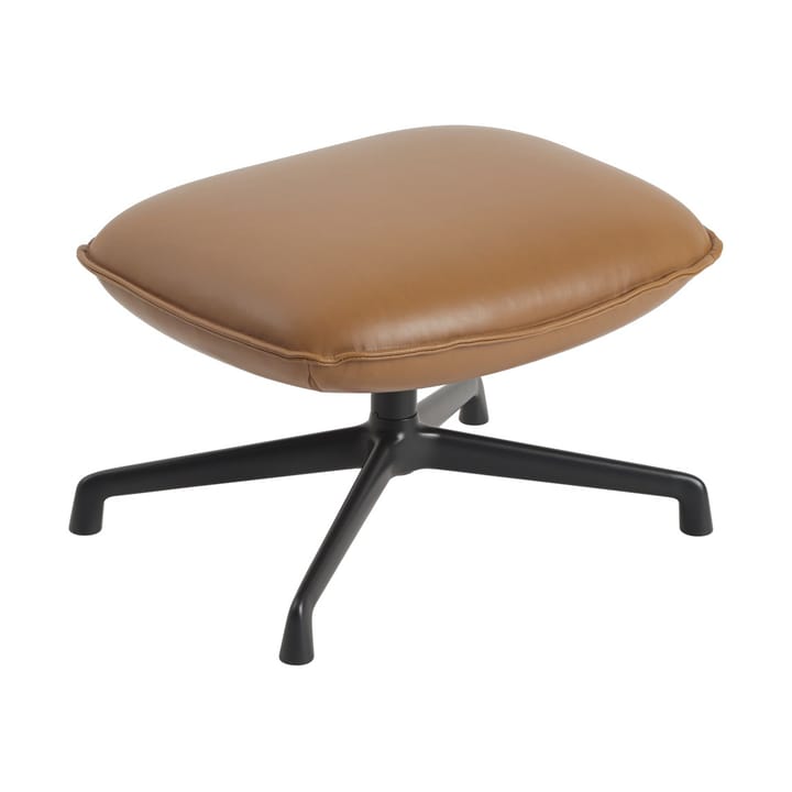 Doze オットマン swivel base - Refine leather cognac-black - Muuto | ムート