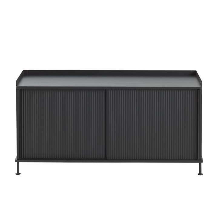 Enfold サイドボード low 125x45x63 cm, Black-Black Muuto | ムート