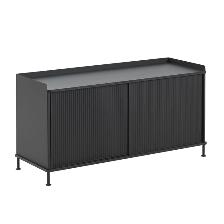 Enfold サイドボード low 125x45x63 cm, Black-Black Muuto | ムート